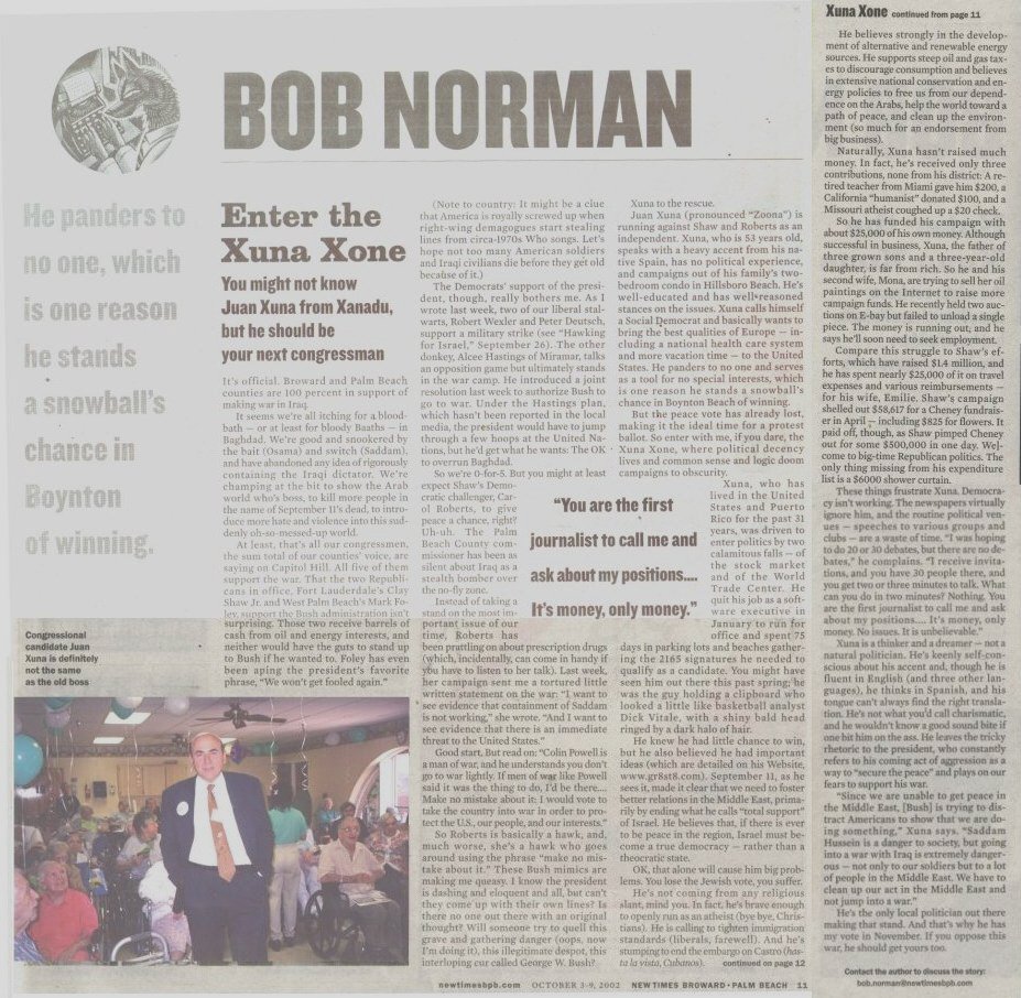 Scan of the New Times article